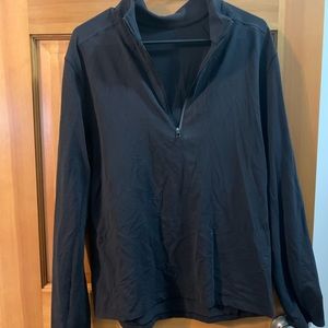 Men’s Lululemon 1/2 zip black pullover